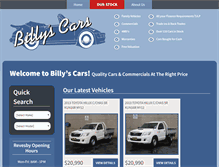 Tablet Screenshot of billyscars.com.au